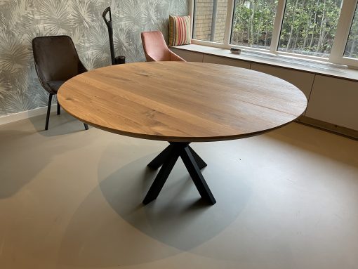 Ronde tafel Rita uitschuifbaar eiken - Afbeelding 9