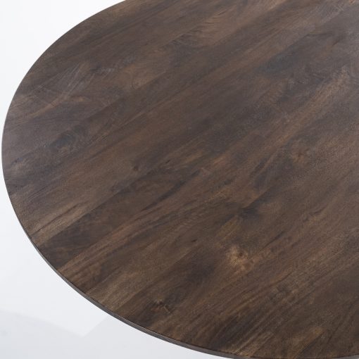 Eettafel Aron rond 130 - bruin - Afbeelding 6