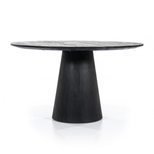Eettafel Aron rond 130 - zwart