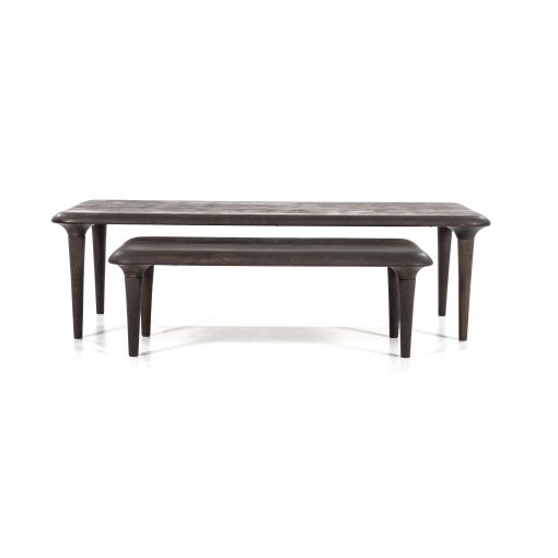 Salontafel set Jiska 130x60 / 90x45 - bruin - Afbeelding 7