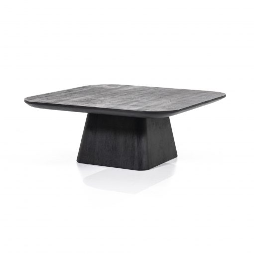 Salontafel Aron vierkant 80x80 - zwart - Afbeelding 2