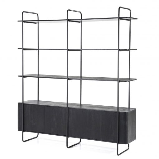 Wandkast James-Zwart