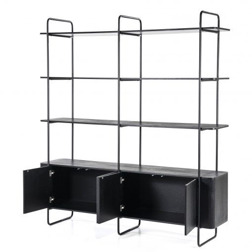 Wandkast James-Zwart - Afbeelding 4