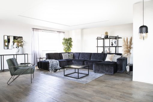 Wandkast Eddy hoog - zwart - Afbeelding 4