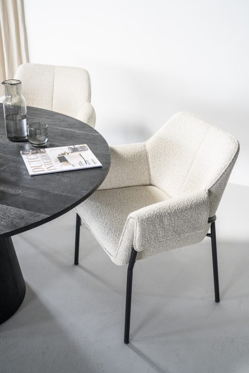 Eettafel Aron rond 130 - zwart - Afbeelding 5
