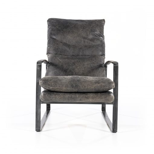 Fauteuil Lex - antraciet vintage leer - Afbeelding 3