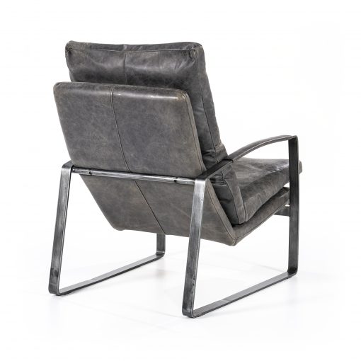 Fauteuil Lex - antraciet vintage leer - Afbeelding 4
