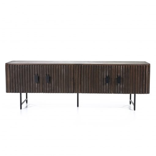 TV meubel Remi 4-drs - bruin - Afbeelding 5
