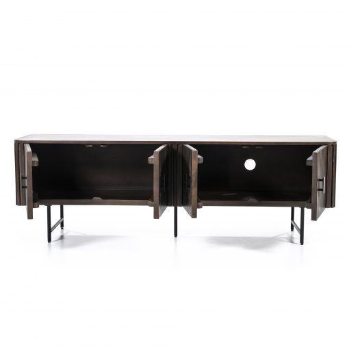 TV meubel Remi 4-drs - bruin - Afbeelding 4