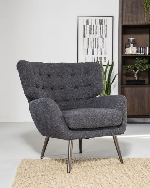 Fauteuil Peter - antraciet sfinx