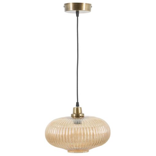 Hanglamp amber/goud