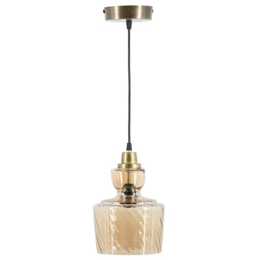 Hanglamp amber/goud