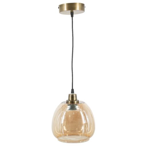 Hanglamp amber/goud