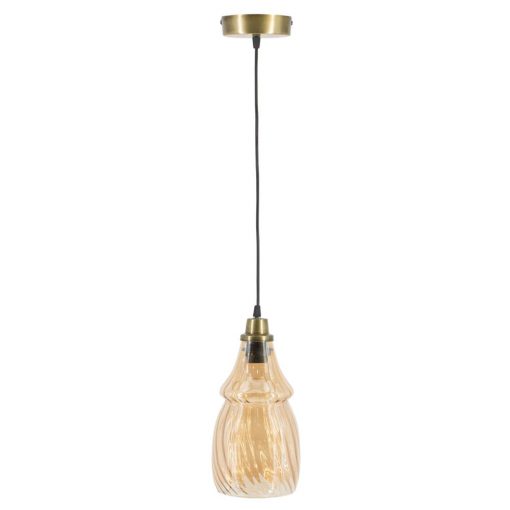 Hanglamp amber/goud