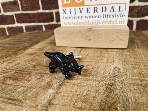 Knopje Dino zwart
