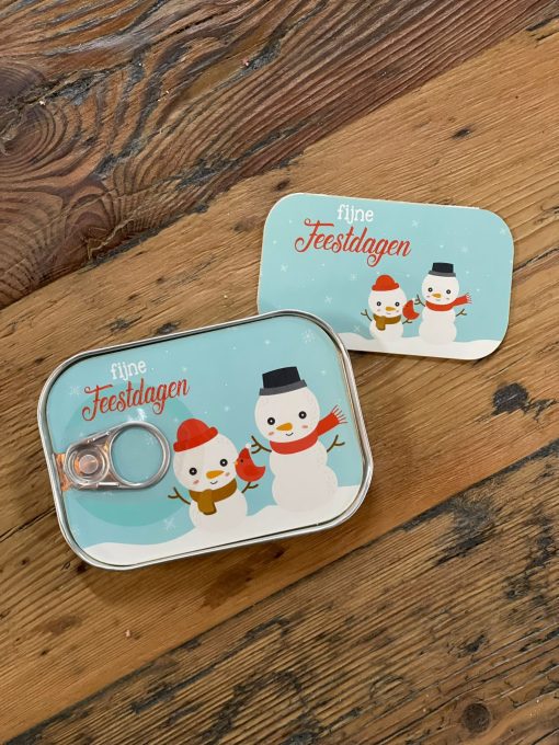 Blikjes post Feestdagen sneeuwpop