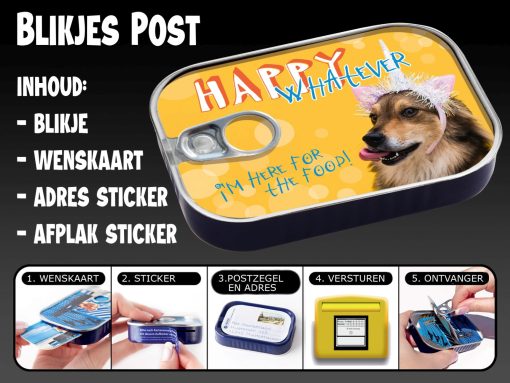 Blikjes post happy whatever - Afbeelding 2