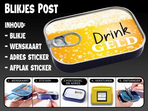Blikjes post drinkgeld - Afbeelding 2