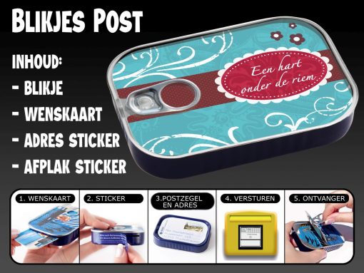 Blikjes post hart onder de riem - Afbeelding 2