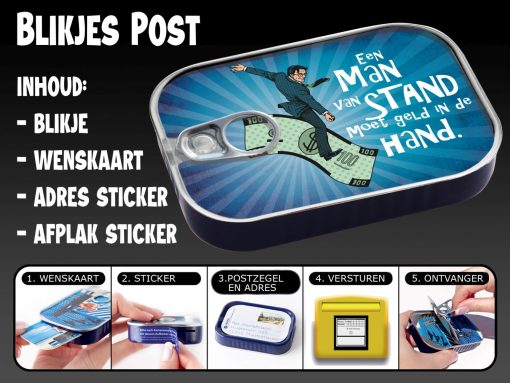 Blikjes post man van stand - Afbeelding 2