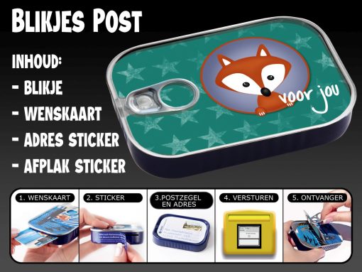 Blikjes post voor jou vos - Afbeelding 2