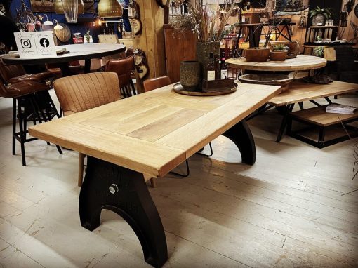 Tafel Alcan eiken/staal