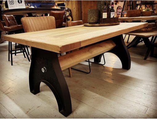 Tafel Alcan eiken/staal - Afbeelding 2