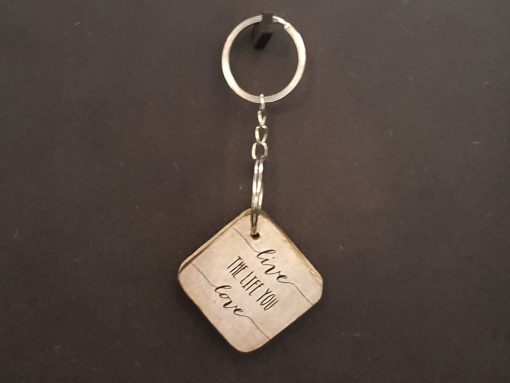 Sleutelhanger live the life you love