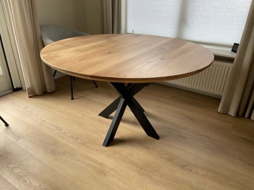 Ronde tafel Rita uitschuifbaar eiken - Afbeelding 5