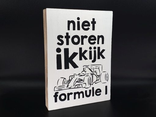 tekstblok formule 1 niet storen