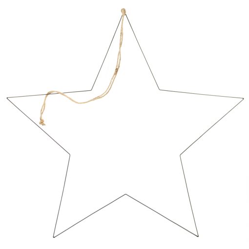 Stalen Kerstster Zwart en Goud - Afbeelding 2