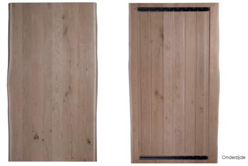 Cas Boomstam eiken tafelblad 6cm - Afbeelding 5
