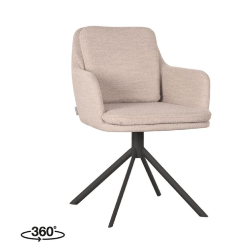 Stoel Joy Naturel boucle