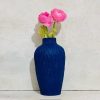 Vaas Blauw Ribbel