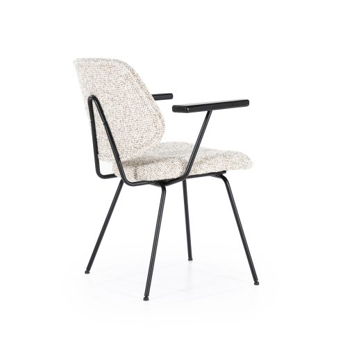 Stoel Jon met armleuning - Beige - Afbeelding 6