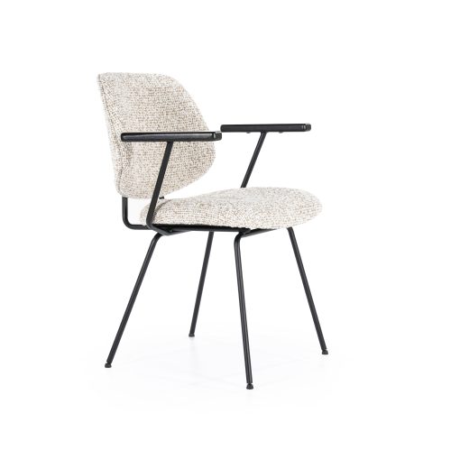 Stoel Jon met armleuning - Beige - Afbeelding 4