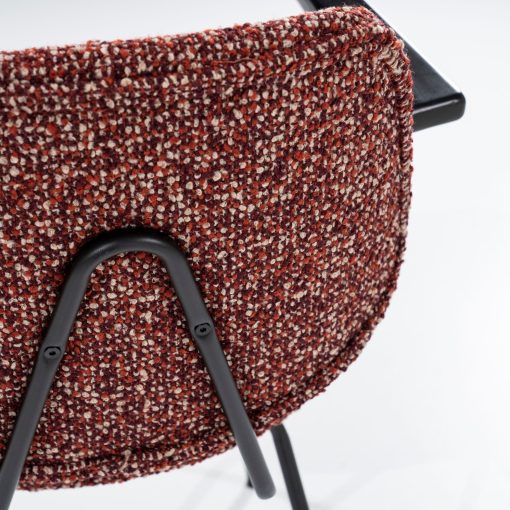 Stoel Jon met armleuning - Rood - Afbeelding 2