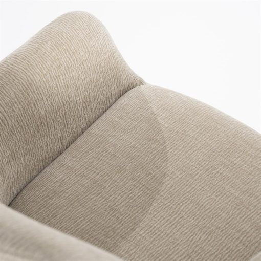 Stoel Bliss - taupe met armleuning - Afbeelding 3
