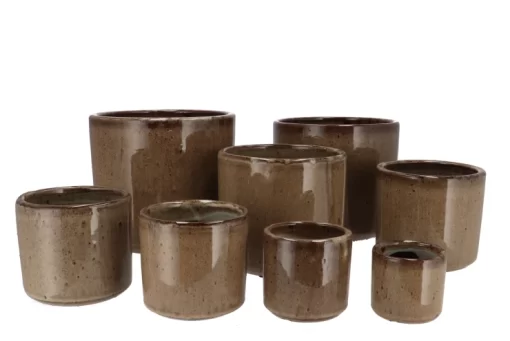 Jager cilinder pot taupe - Afbeelding 3