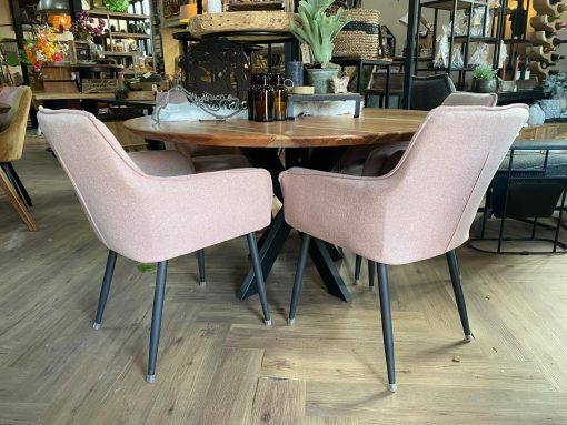 Stoel Lia - Licht roze - Afbeelding 5