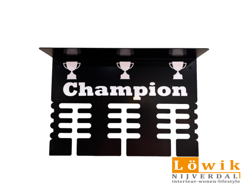 Stalen medaille en beker rek `The Champ`