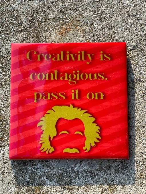 Tegeltje spreuktegel Einstein