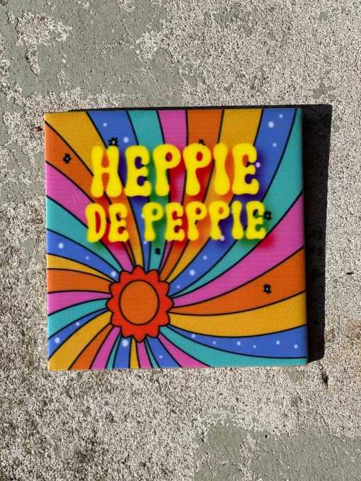 Tegeltje spreuktegel Heppie de peppie