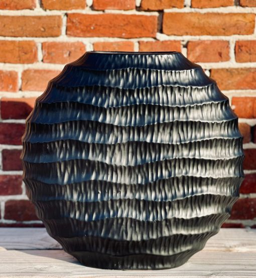 Vaas Inge Zwart ovaal 41x14x39cm