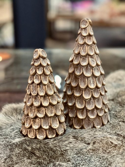 Stenen Kerstboom goud (Model C)