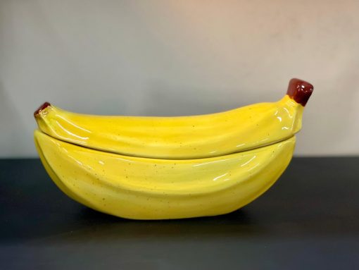 Opbergdoos met deksel banaan Groot