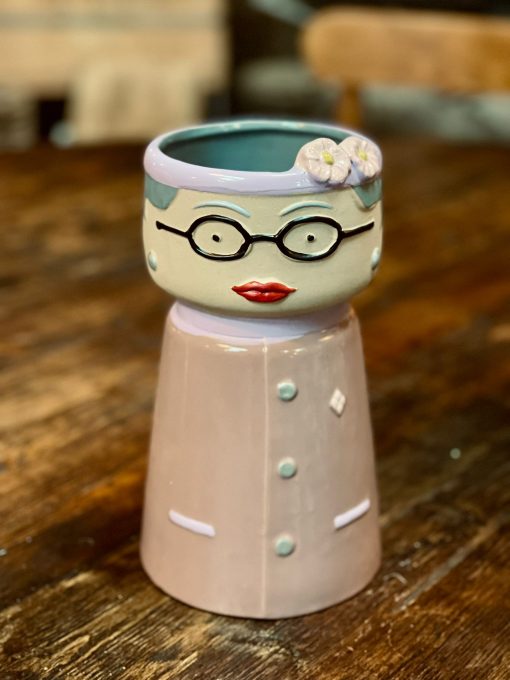 Aardewerk Kokeshi Doll vaas Queen Elizabeth - Afbeelding 2