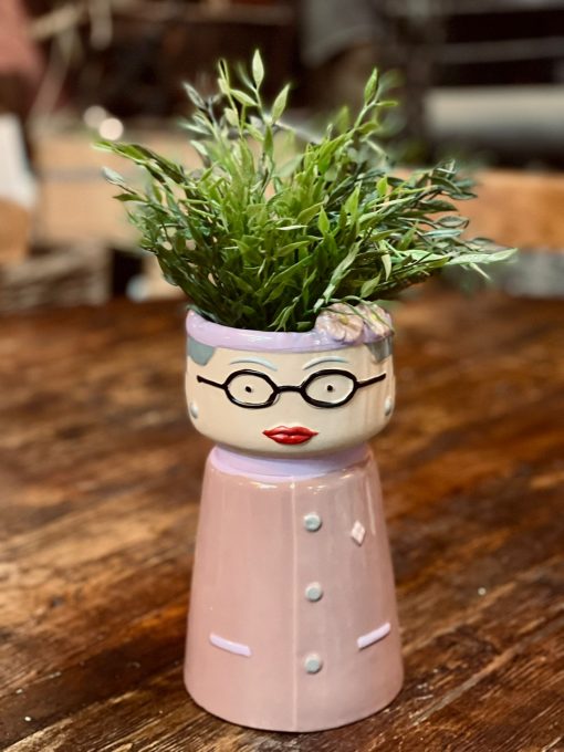 Aardewerk Kokeshi Doll vaas Queen Elizabeth