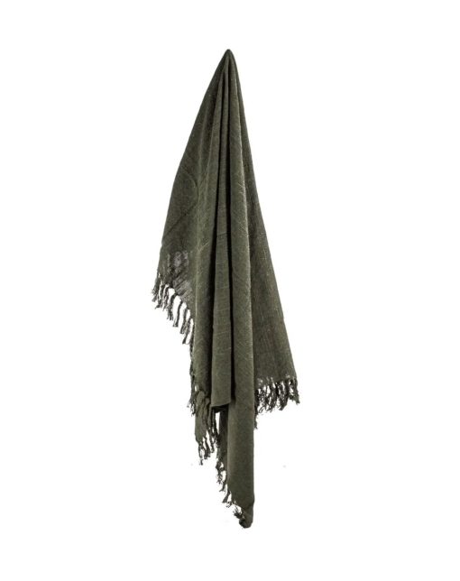 Plaid Cosy 150x200cm donkergroen