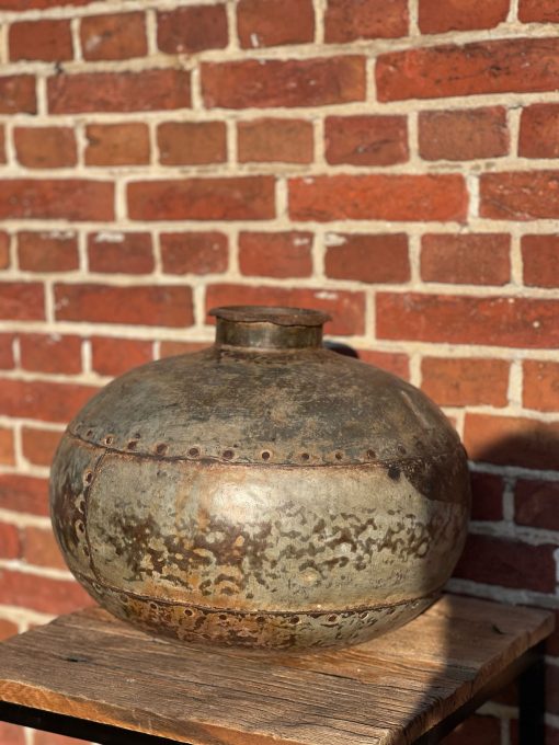 Vintage metalen pot 35x29cm - Afbeelding 5